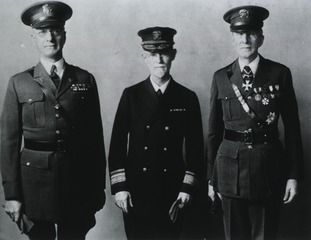[General Merritte W. Ireland, Admiral Edward R. Stitt, and General Hugh S. Cummings]
