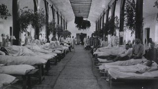 [A typhoid ward at Military Mobile Hospital No. 83, Gungalin]