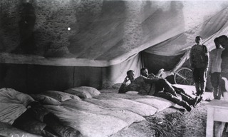 [A tent ward at Evacuation Commission Hospital, Gungalin]