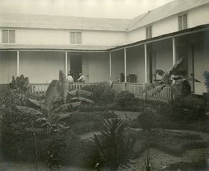 [Court-yard of Spanish Military Hospital at Mayaguez, Puerto Rico]