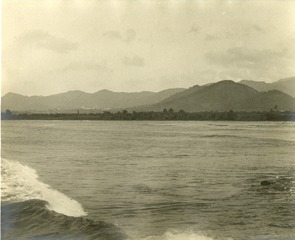 [View from H.S. Relief on way from Ponce to Aricebo, Puerto Rico, Guayama seen in the distance to the left]