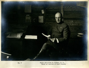 [Major Christian R. Holmes, M.C. Chief of Section of Head Surgery]