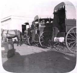 [Ambulances and supply wagons]