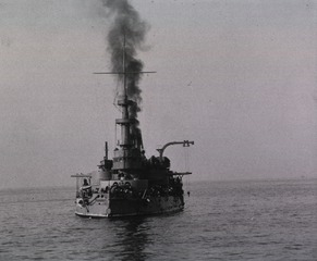 Battleship Oregon at Siboney, Cuba