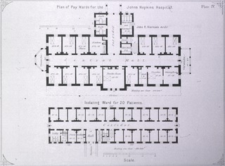 Johns Hopkins Hospital, Baltimore: [Floor plans of pay and isolation wards]