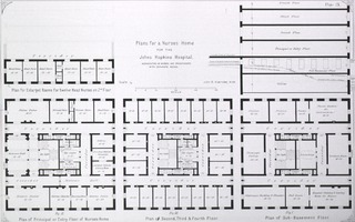 Johns Hopkins Hospital, Baltimore: [Floor plans of building for female nurses]