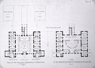 Johns Hopkins Hospital, Baltimore: [Amphitheatre and dispensary building]