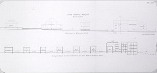 Johns Hopkins Hospital, Baltimore: [Profile views of the north, south, east and west fronts]