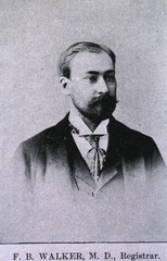 F. B. Walker, M. D., Registrar