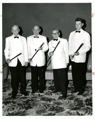 [Collection of Group Portraits]: [Gold-Headed Canes for Staff Members of the Hospital Center]
