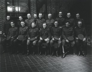 [European War 1914-1918, Group Portraits]: [Medical Officers]
