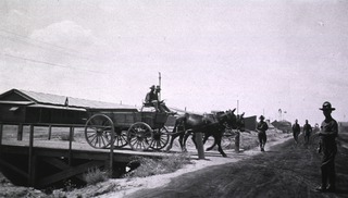 [The Ditch from which Villa fired on March 9, Columbus, New Mexico]