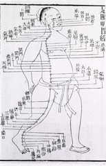 [Medicine - China: Full-length figure illustrating acupuncture points]
