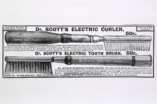 [Dental instruments & apparatus: Advertisement for Dr. Scott's Electric Curler]