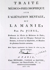 [Title page from Traité Médico-Philosophique sur L'aliénation Mentale, ou La Manie]