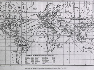 [Map of Routes of Asiatic Cholera]