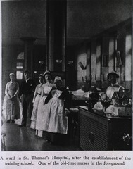 A ward in St. Thomas's Hospital, after the establishment of the training school