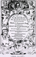 [Title page to Casserio's Pentaestheseion; ...]