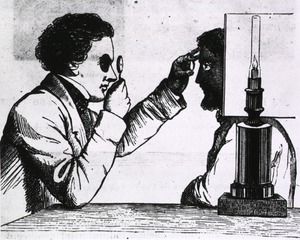 [Early ophthalmoscope]