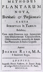 [Methodus plantarum nova title page]