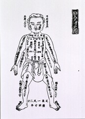 Illustration from early Chinese medical textbook