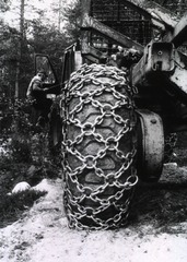 Much of the work in felling and transporting timber has been mechanized in Finland