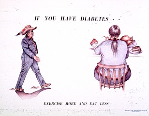 If you have diabetes-- exercise more and eat less