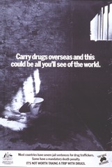 Carry drugs overseas and this could be all you'll see of the world