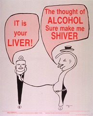 The thought of alcohol sure make me shiver: it is your liver!