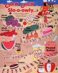 Chew chew slo-o-owly--: your young child can choke on these foods