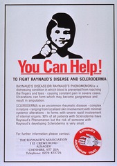 You can help!: to fight Raynaud's disease and scleroderma