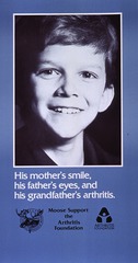 His mother's smile, his father's eyes, and his grandfather's arthritis