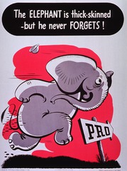 The elephant is thick-skinned: but he never forgets