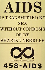 AIDS is transmitted by sex without condoms or by sharing needles