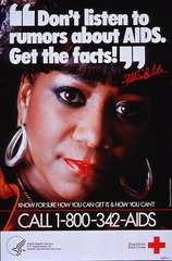 "Don't listen to rumors about AIDS, get the facts!": Patti LaBelle