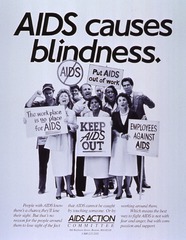 AIDS causes blindness