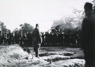 [Funeral of Lt. Walters. Buried with military honors in Dijon, France]
