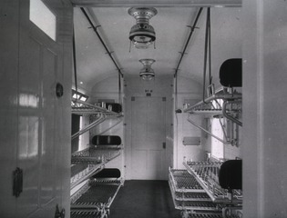 [Interior view- Ward car, "Princess Christian" Hospital Train]