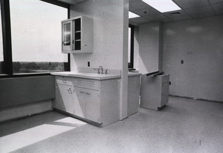 [Typical clinic room under construction in new ACRF]