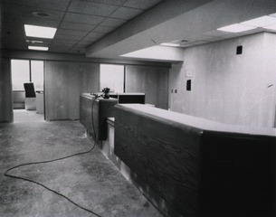 [Clinic and reception area under construction of the new ACRF]