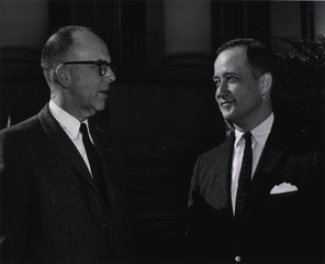 [Congressman Charles Mathias, Jr. meets with Dr. David Price, during tour of NIH]