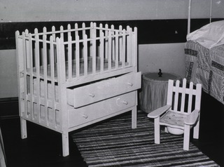 [Baby crib and dresser]