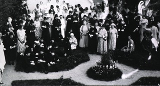 [Finnish nurses gathered for a conference]