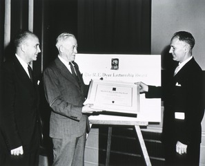 [Dr. George W. Beadle with Dr. James S. Simmons and Dr. William Sebrell]