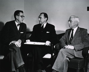 [Dr. James Shannon, Dr. Albert H. Coons, and Dr. Rolla Dyer]