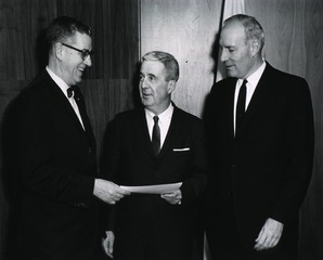 [Dr. Walsh McDermott, Dr. James A. Shannon, and Hon. Harlan Cleveland]