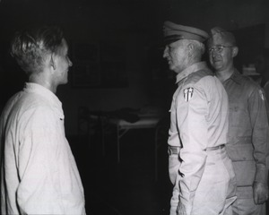 Unidentified military personnel at a military hospital