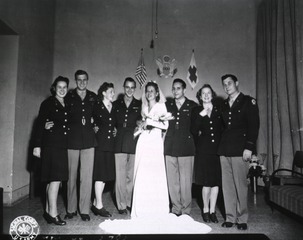 [Military wedding reception, Naples, Italy]