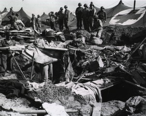 [56th Evacuation Hospital after German shelling]