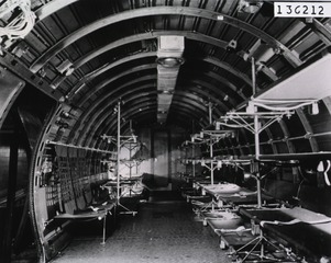 [Interior view of an airplane]